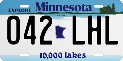 MN license plate 042LHL