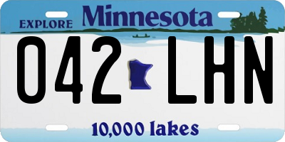 MN license plate 042LHN