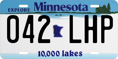 MN license plate 042LHP