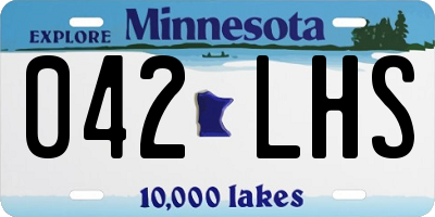 MN license plate 042LHS
