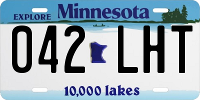 MN license plate 042LHT