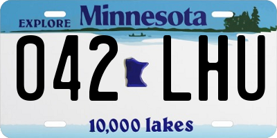 MN license plate 042LHU