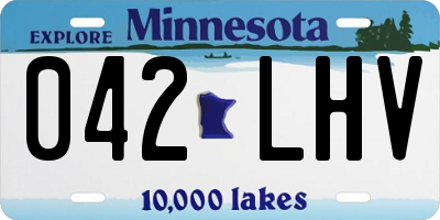 MN license plate 042LHV