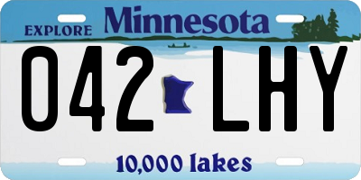 MN license plate 042LHY