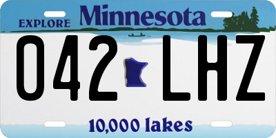 MN license plate 042LHZ