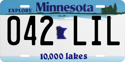 MN license plate 042LIL
