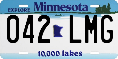 MN license plate 042LMG