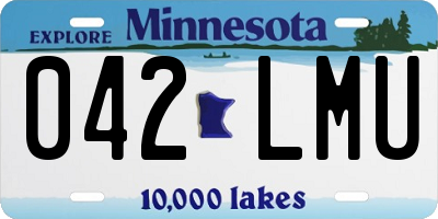 MN license plate 042LMU