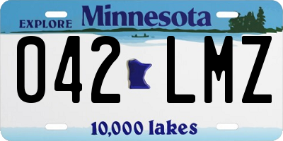 MN license plate 042LMZ