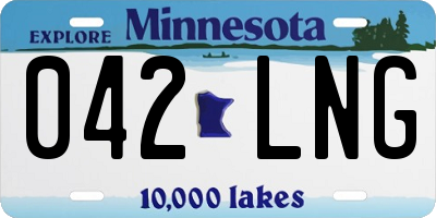 MN license plate 042LNG