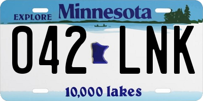 MN license plate 042LNK