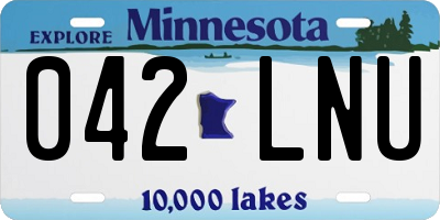 MN license plate 042LNU