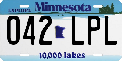 MN license plate 042LPL