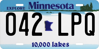 MN license plate 042LPQ