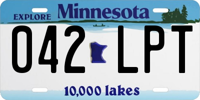 MN license plate 042LPT