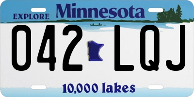 MN license plate 042LQJ