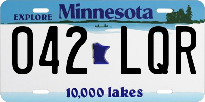 MN license plate 042LQR