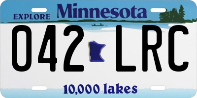 MN license plate 042LRC