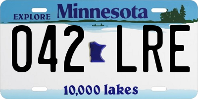 MN license plate 042LRE