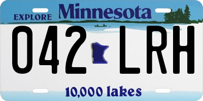 MN license plate 042LRH