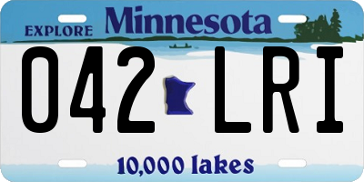 MN license plate 042LRI