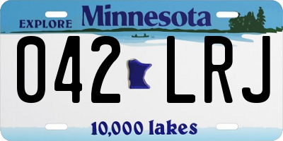 MN license plate 042LRJ