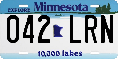 MN license plate 042LRN