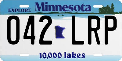 MN license plate 042LRP