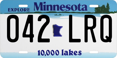 MN license plate 042LRQ