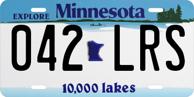 MN license plate 042LRS