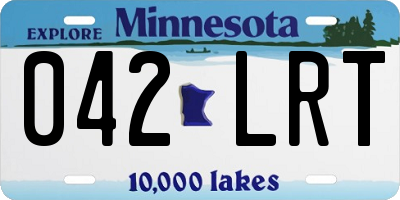 MN license plate 042LRT