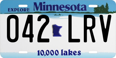 MN license plate 042LRV