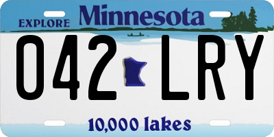 MN license plate 042LRY