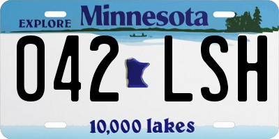 MN license plate 042LSH