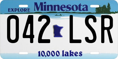 MN license plate 042LSR