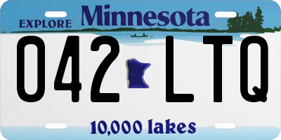 MN license plate 042LTQ
