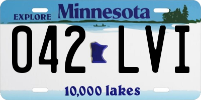 MN license plate 042LVI