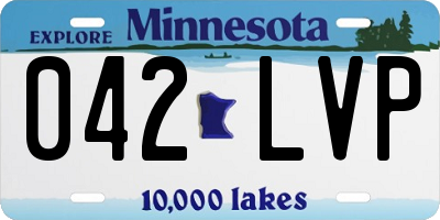MN license plate 042LVP