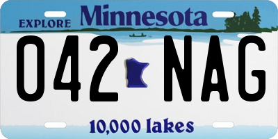 MN license plate 042NAG