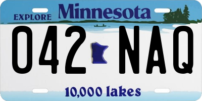 MN license plate 042NAQ