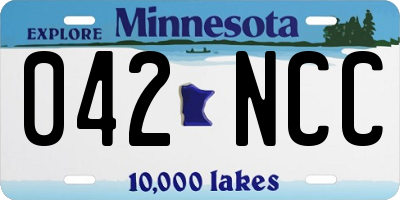 MN license plate 042NCC