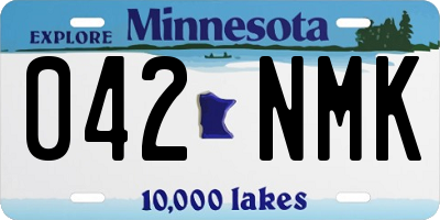 MN license plate 042NMK
