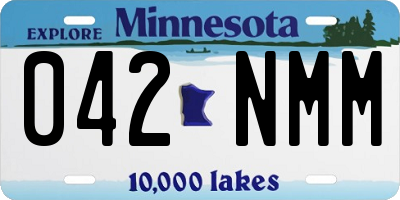 MN license plate 042NMM