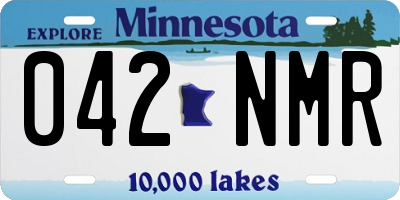 MN license plate 042NMR