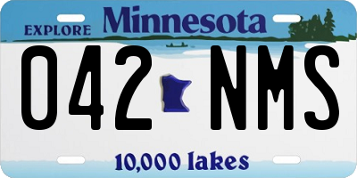 MN license plate 042NMS