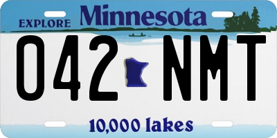 MN license plate 042NMT