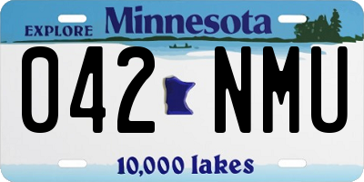 MN license plate 042NMU