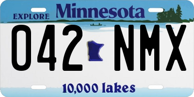 MN license plate 042NMX
