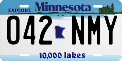 MN license plate 042NMY