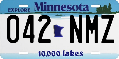 MN license plate 042NMZ